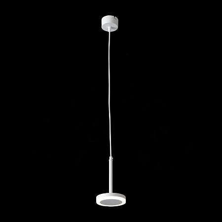 Светильник подвесной Белый LED 1*6W 3000K 468Lm Ra>80 120° IP20 D112xH184 170-240V ST104.503.06 - фото