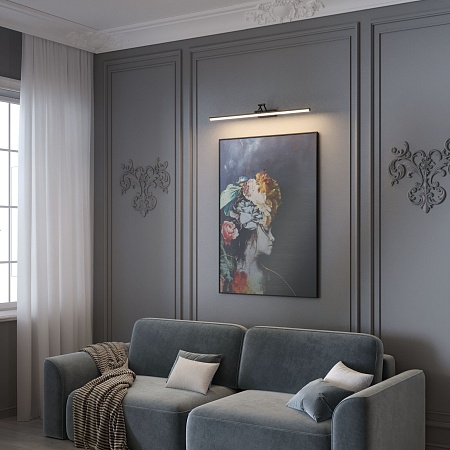 Светильник настенный светодиодный Monza черный 40156/LED Elektrostandard - фото