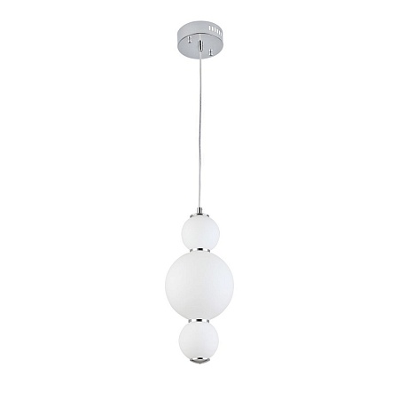 Светильник подвесной ST-Luce Хром/Белый LED 1*12W 3000K SL1583.113.01 - фото