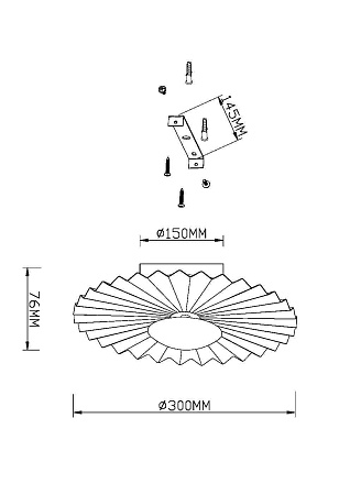 Настенный светильник (бра) Maytoni Fiore MOD233WL-L11BS3K - фото
