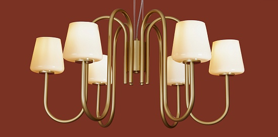 Подвесной светильник Freya FR2039PL-06G - фото