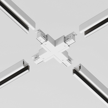 Трековая система Technical накладная трехфазная белая 200x200 TS-X-200-TR029-3-26W4K-M-W