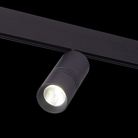 Магнитный трековый светильник Черный LED 1*18W 4000K 1 530Lm Ra>90 36° IP20 L-xW60xH148 ST365.446.18 - фото
