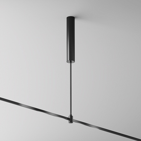 Основание потолочное Long 385мм для блока питания с вводом питания Flarity черный - фото