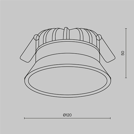 Встраиваемый светильник Technical DL053-12W3K-W - фото