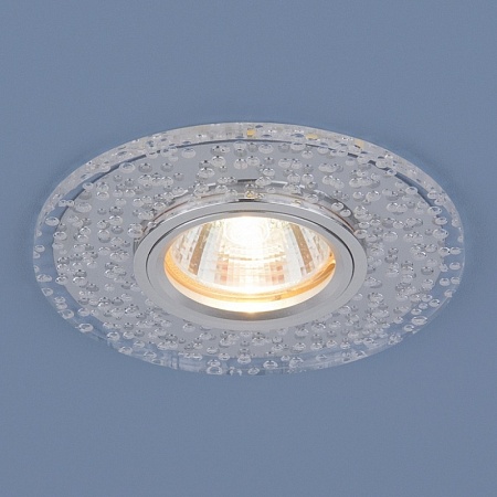 Точечный светильник с LED подсветкой 2199 MR16 CL зеркальный/прозрачный - фото
