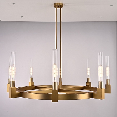 Люстра Canelle Round Chandelier 8 Modern Brass Imperiumloft 84600-22 - фото