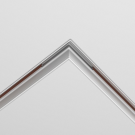 Коннектор угловой Exility встраиваемый под ГКЛ 12,5мм, белый - фото