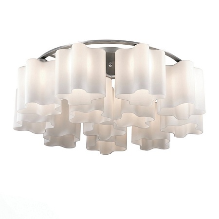 Люстра потолочная ST-Luce Серебристый/Белый E27 12*60W (из 2-х коробок) SL116.052.12 - фото