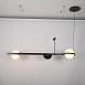 Реечный Подвесной Светильник Palma Wall Lamp 2 Шара + 1 Вазон Горизонтальная Imperiumloft 204172-22 - фото