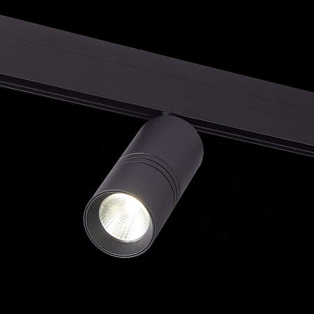 Магнитный трековый светильник Черный LED 1*18W 4000K 1 530Lm Ra>90 36° IP20 L-xW60xH148 ST365.446.18 - фото