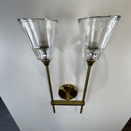 Бра Rh Torche De Verre Double Wall Lamp Imperiumloft 75065-22 - фото