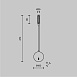 Настенный светильник (бра) Technical Stem C035WL-L3CH3K - фото