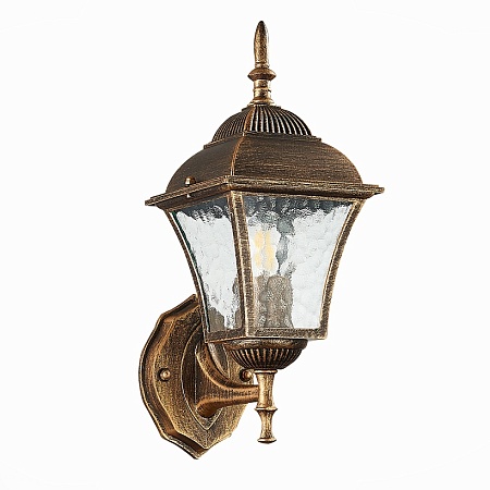 Светильник уличный настенный ST-Luce Бронза/Бронза, Прозрачный E27 1*60W SL082.201.01 - фото