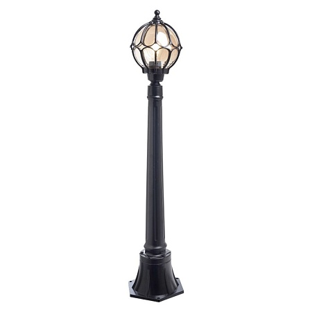 Светильник садово-парковый Feron PL3706 круглый, столб  60W 230V E27, черный - фото