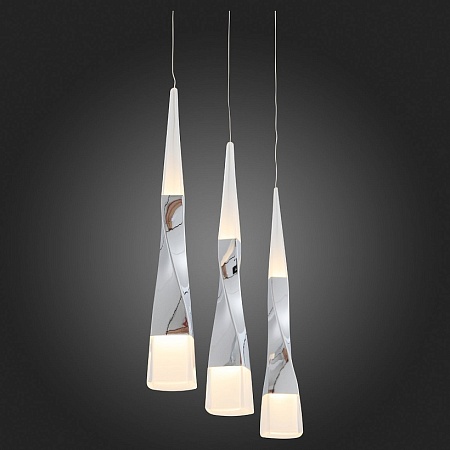 Светильник подвесной ST-Luce Хром/Хром, Белый LED 3*7W 3000K SL405.103.03 - фото