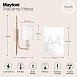 Настенный светильник (бра) Maytoni Vittoria H005WL-01BG - фото