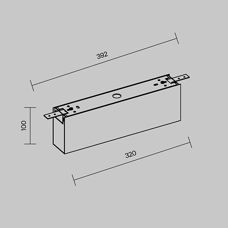Комплектующие для уличной трековой системы Outdoor O-TR001-BX-B - фото