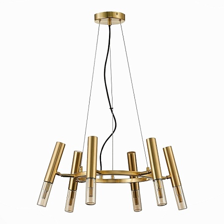 Люстра подвесная ST-Luce Золотистый/Коньячный, Золотистый G9 LED 6*5W SL1236.203.06 - фото