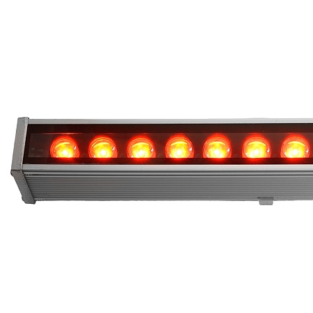 Светодиодный линейный прожектор для подсветки стен Feron LL-890 36W красный 85-265V IP65 - фото