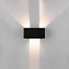 Уличный настенный светодиодный светильник WINNER DOUBLE LED IP54 35137/W черный Elektrostandard - фото