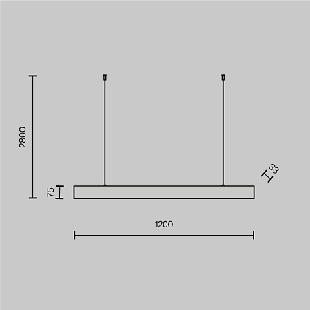 Подвесной светильник Technical BASIS P051PL-L40B4K - фото