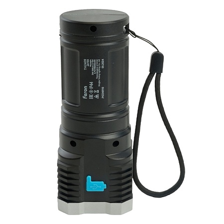 Фонарь ручной Feron TH2409 с аккумулятором USB - фото