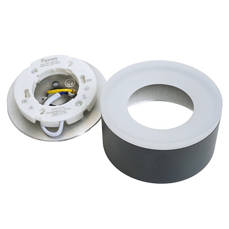 Светильник потолочный Feron HL456 12W, 230V, GX53, черный - фото