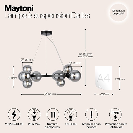 Подвесной светильник Maytoni MOD545PL-11B - фото