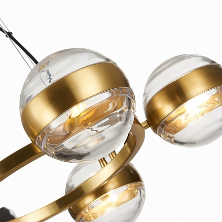 Светильник подвесной ST-Luce Латунь/Прозрачный G9 5*5W SL1156.303.05 - фото