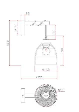 Настенный светильник (бра) Freya FR5334WL-01W - фото