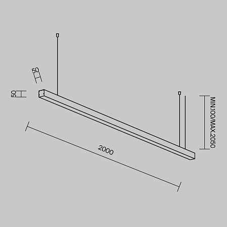 Линейный светильник Technical LL312023 - фото