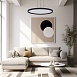 Светильник подвесной ST-Luce Черный/Белый LED 1*45W 3000K-6000K SL6015.403.01 - фото