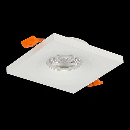 Св-к встр. Белый GU10 1*50W L94xW94xH27 220V Без ламп ST205.518.01 - фото