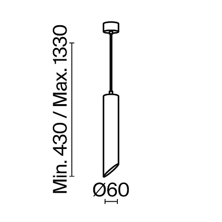 Подвесной светильник Technical P044PL-01-40GU10-W - фото