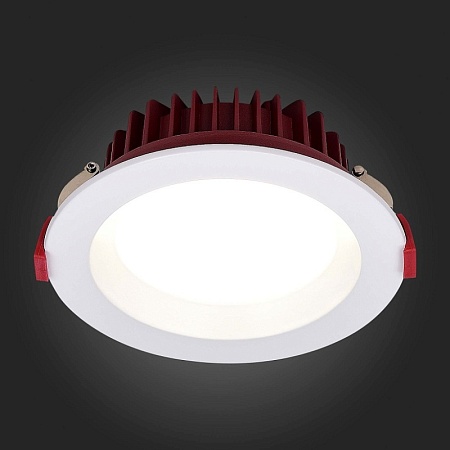 Св-к встр. Белый LED 1*24W 4000K 1 920Lm Ra80 100° IP44 D165xH54 100-240VV ST752.548.24 - фото