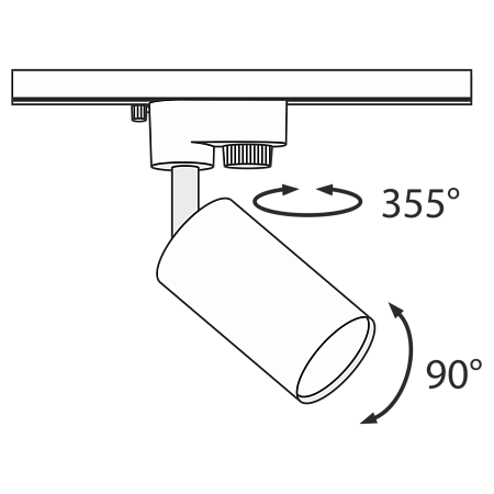 Трековый светильник Technical TR002-1-GU10-W - фото