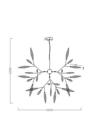 Подвесной светильник Freya FR5067PL-36B - фото
