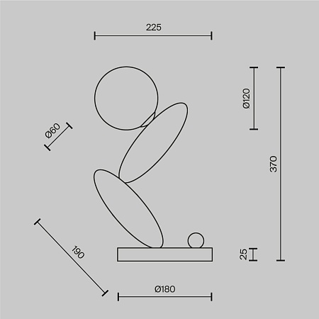 Настольный светильник Maytoni MOD482TL-L6C3K - фото