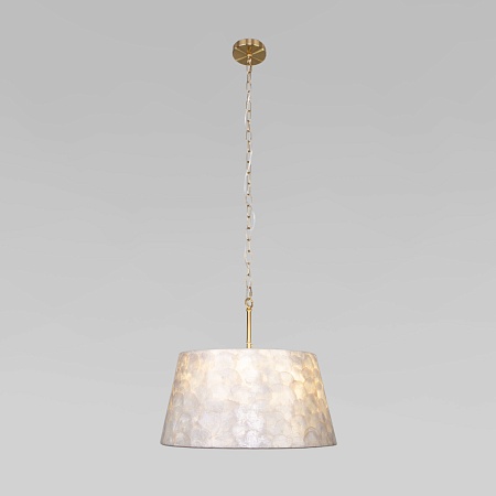 Подвесной светильник Eurosvet 101013/5 латунь/перламутр - фото