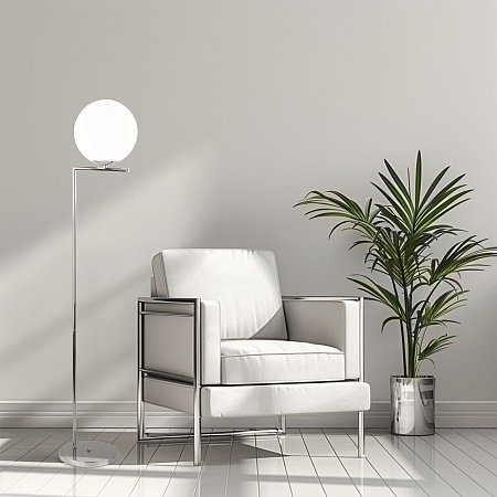 Напольный светильник Eurosvet 01083/1 хром - фото