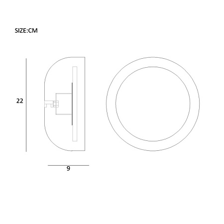 Бра Loke D22 Red Imperiumloft 208720-26 - фото