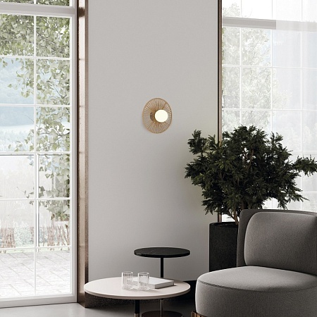 Светильник настенный бежевый/бежевый, белый G9 LED 1*5W SLE6022-601-01 - фото