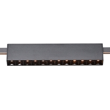 Магнитный трековый светильник FARM Черный LED 1*12W 3000K 609Lm Ra90 40 IP20 L232xW24xH ST816.406.12 - фото
