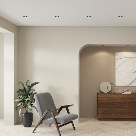 DK3020-BK Встраиваемый светильник, IP 20, 10 Вт, GU5.3, LED, черный, пластик - фото