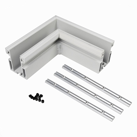 Угол-соединитель для профиля SKYLINE 48 с демпф. системой ST-Luce Белый ST003.579.01 - фото