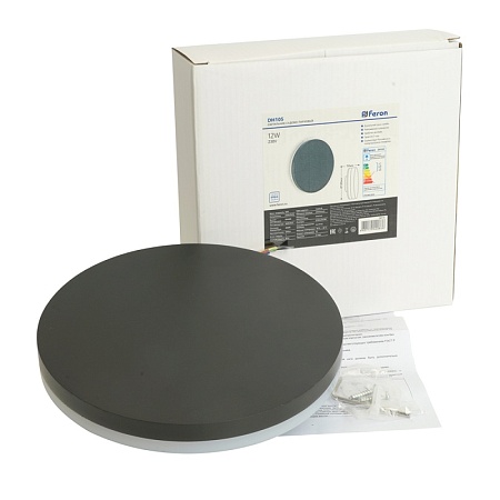 Светильник уличный светодиодный Feron DH105, 12W, 600Lm, 4000K, черный - фото