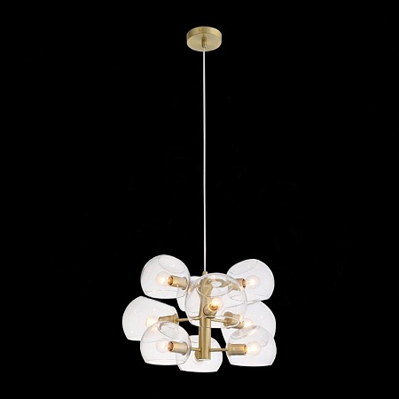 Люстра подвесная ST-Luce Латунь/Прозрачный E14 9*40W SL434.203.09 - фото