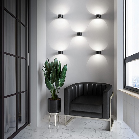 Настенный светодиодный светильник Coneto MRL LED 1045 черный Elektrostandard - фото